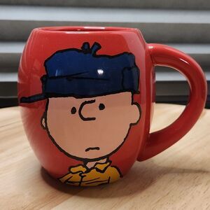 Peanuts Charlie Brown “Good Grief” Snow Globe Mug 2017 Red
